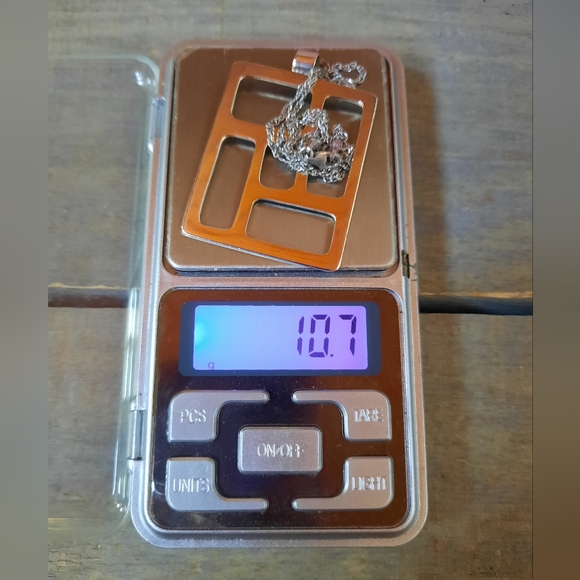 Vintage Sterling Silver Modernist Geometric Necklace - Picture 13 of 13